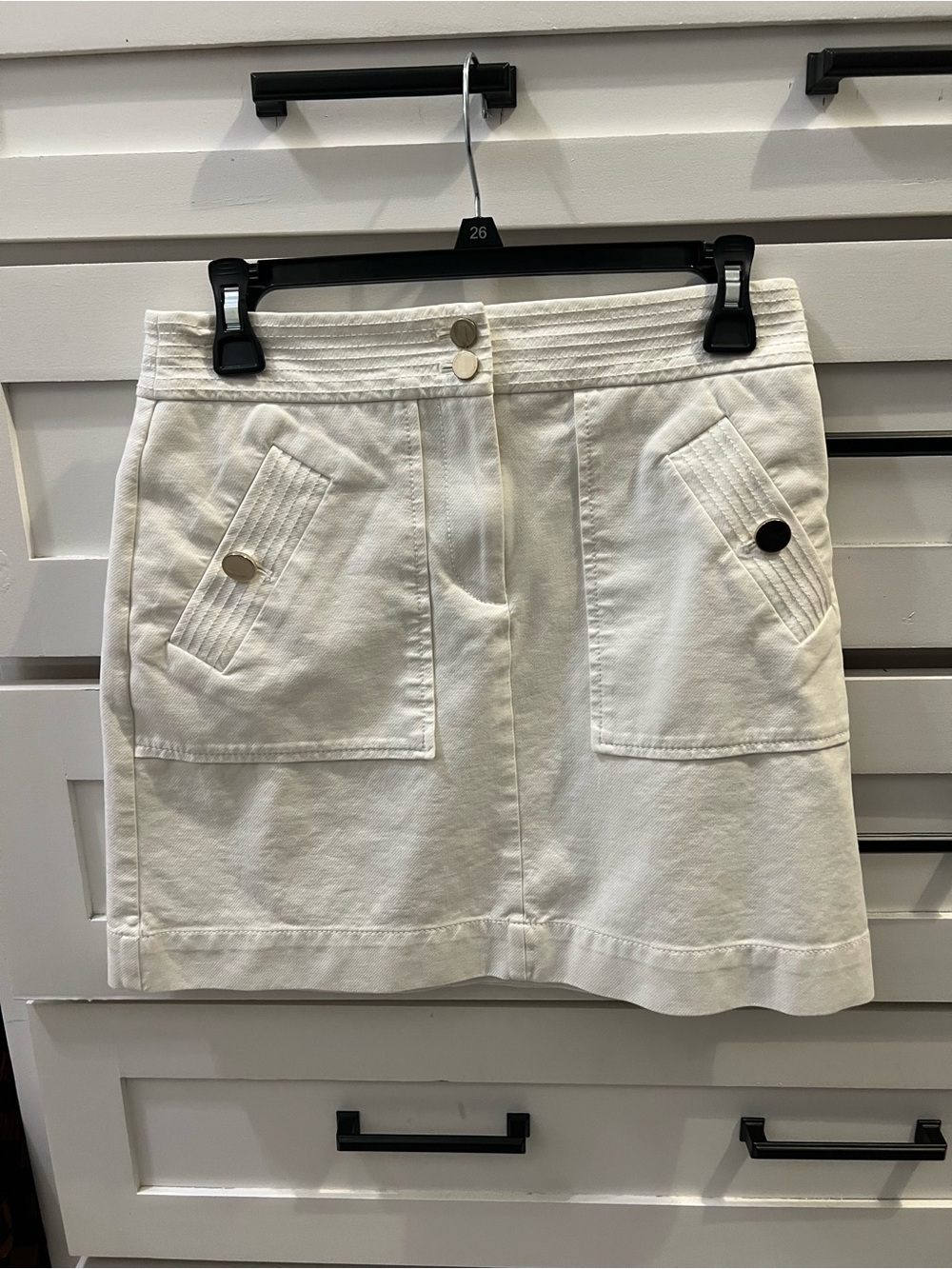 LOFT White Women's Mini Skirt